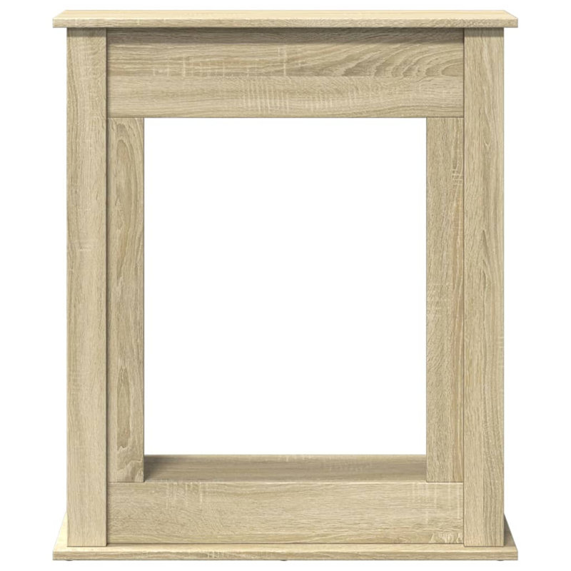 Fireplace Surround 75x87.5 Cm Engineered Wood, Sonoma Oak, 87.5cm H x 75cm W x 20cm D