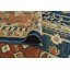 Tapis fin fait à la main Chobi Taraneh - bleu marine - rouille, 11 pi 7 po x 15 pi 1 po