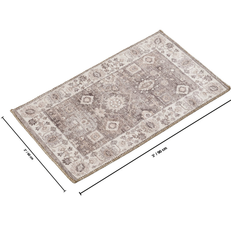 2 pi Tapis multicolore X 3, envers en jute, teinté, pour les entrées et la maison, animaux de compagnie et espaces élégants