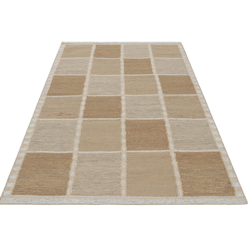 Scandinavian Wool Geometric Area Rug, Rectangle 10' x 14'