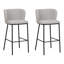 Mina Upholstered Counter Stool with Metal Frame-95982242