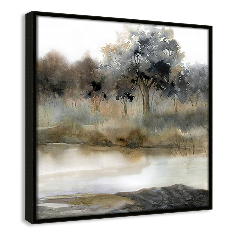 Collection Silent Waters Silent Waters II par Carol Robinson, Espresso, H 13,5 po x l 13,5 po x P 2 po