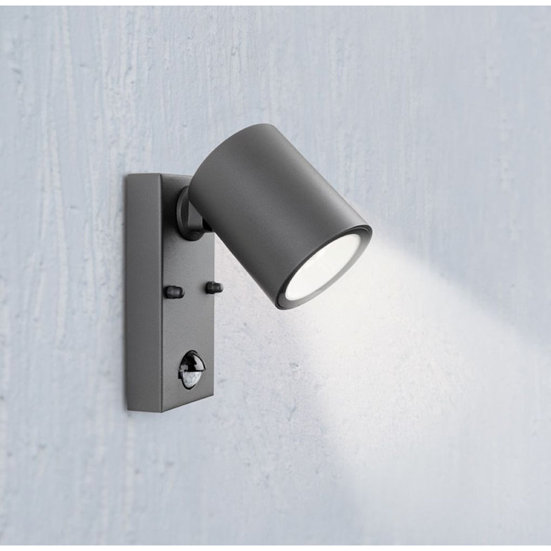 Graphite 14.7cm H Integrated LED Outdoor Wall Lantern