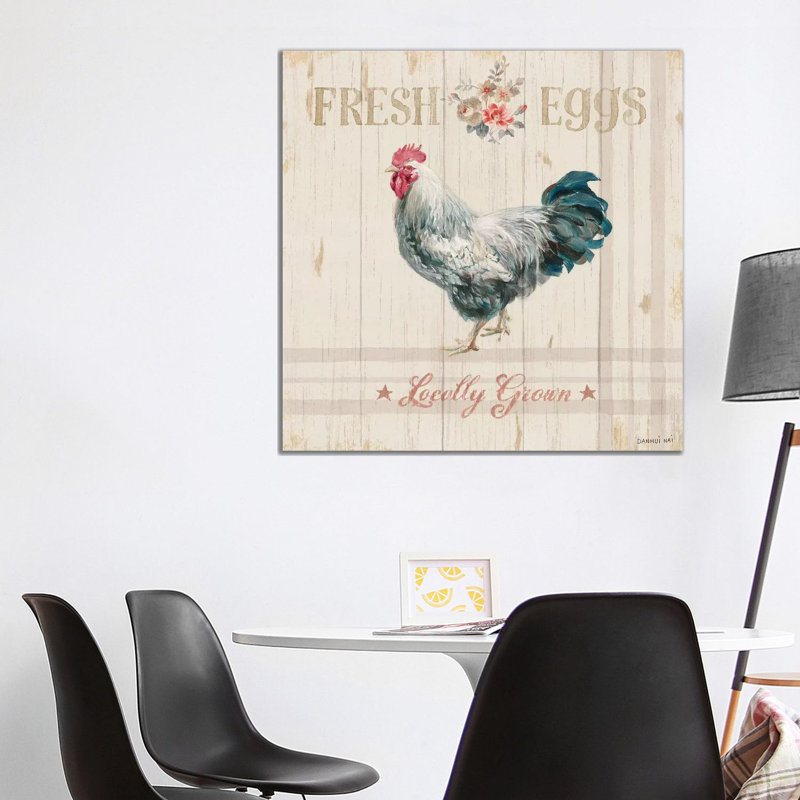 «Farm Patchwork VIII» par Danhui Nai - impression d'art graphique, Aucun mat, Toile tendue, H 37 po x l 37 po x P 1,5 po
