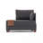 Modern 1-Seat Sofa, Anthracite Color, 39.4 x 31.5 x 29.5 inches | Solid Wood & Melamine Coated Frame, 100% Polyester & Cotton Fabric | Easy Clean, Comfortable 32 DNS Foam, Perfect for Hotel & Scandinavian Decor-1610121382