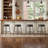 Swivel Upholstered Counter Stool with Metal Frame-118574632