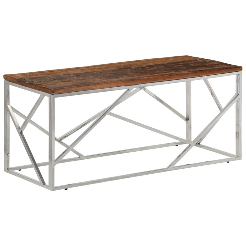 Goggin Four Leg Coffee Table, Silver