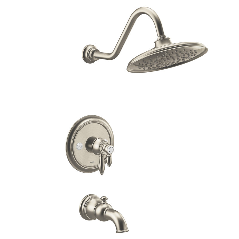 Weymouth M-CORE 4-Series Eco-Performance Tub And Shower Trim, Valve Required, Brushed Nickel