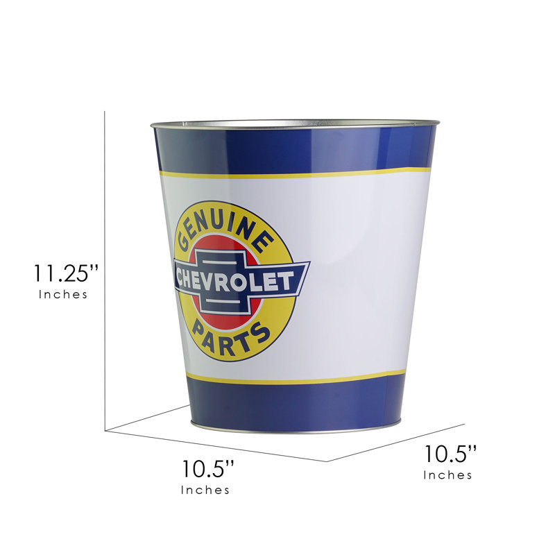 Chevrolet American Art Decor Metal Trash Bin