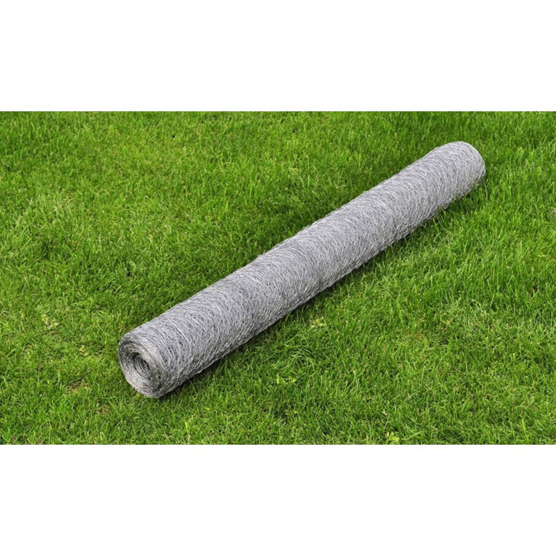 Seligman 29.5cm H x 984.25cm W Silver Metal Wire/Mesh Fence