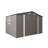 10 X 8 Ft Outdoor Storage Shed, Large Metal Storage Shed, Lockable Door And Air Vent, Clear Window Garden Tool Shed For Bicycles, Tools, Lawnmowers, Backyards, Patios, Lawns - Gray-121499287