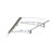 Door Window Awning Made Of  0.137 Inch Thick Crystal Solid Polycarbonate Sheet And Aluminum Alloywith Valance For Wooden Wall House-120285256-111473295