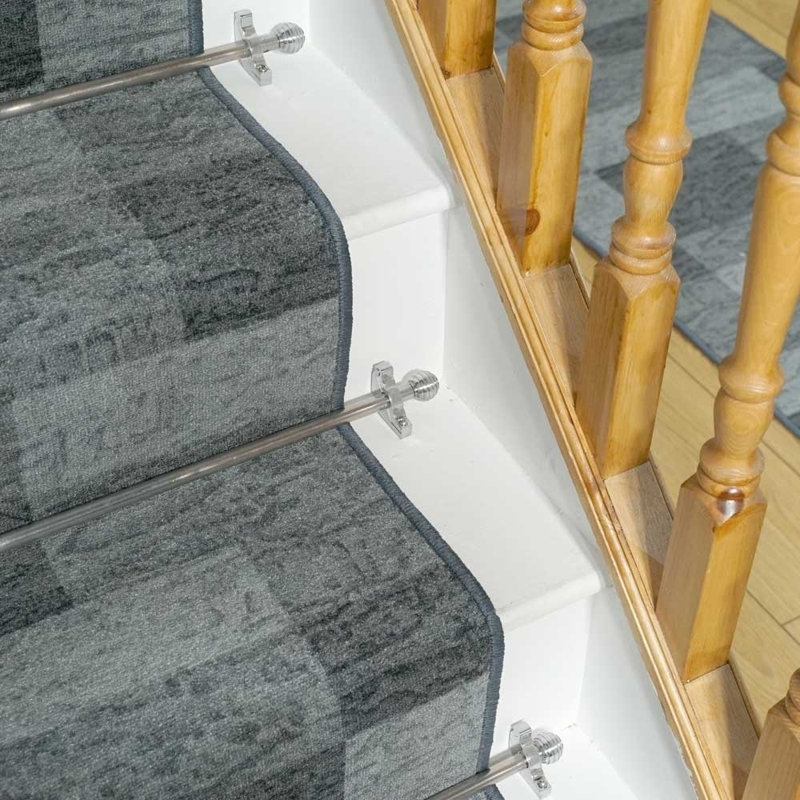 Stair Runner Luby Geometric Area Rug, Runner 100 x 570cm