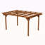 Pergola extérieure en bois 12 x 10 pi, pergola raisin en bois pour le soutien des plantes grimpantes pour le jardin, le patio, la cour arrière, la terrasse
