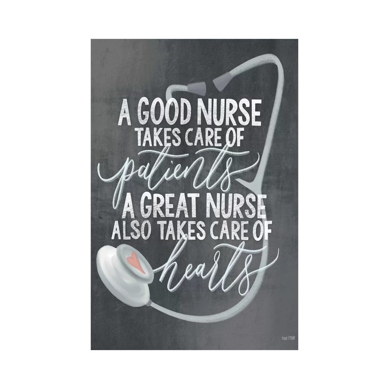 A Nurse's Heart by House Fenway - Print on Canvas, 66.04cm H x 45.72cm W x 3.81cm D, Wrapped Canvas