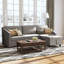 Kachayr 215Cm Linen Square Arm Sofa Bed