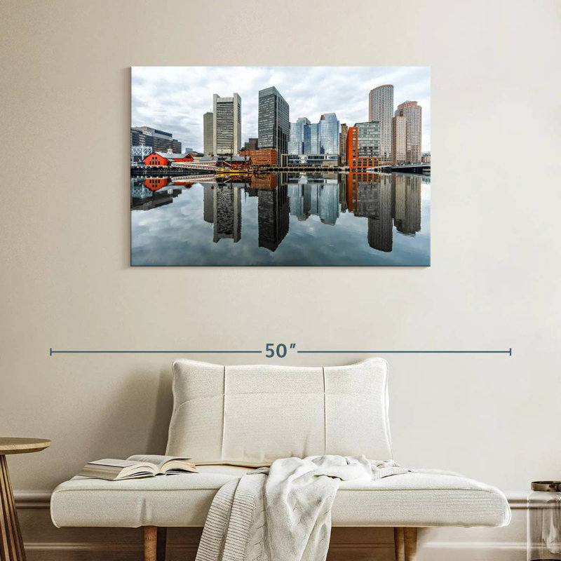 Ravi Boston Harbor View, H 26 po x l 39 po
