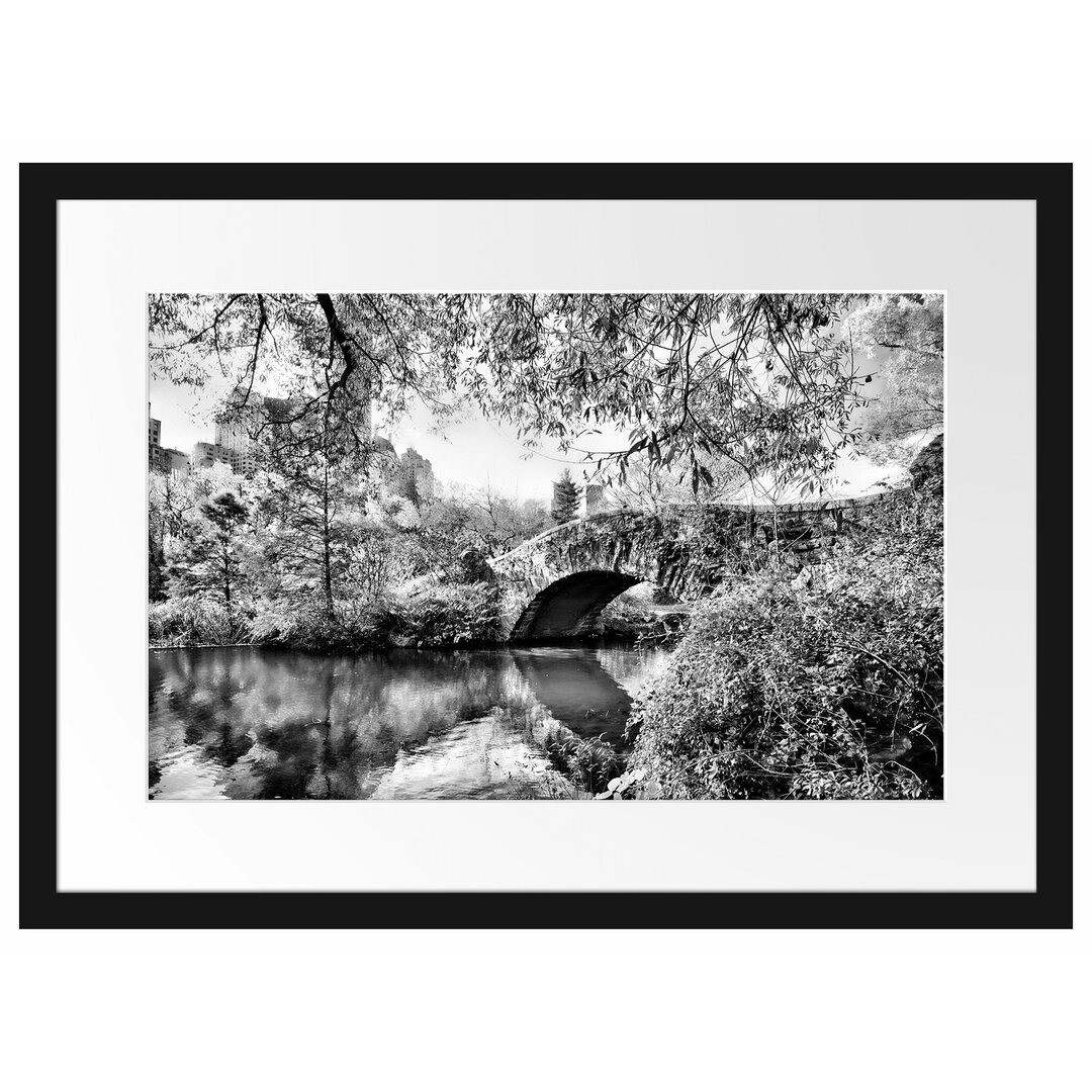 Gerahmter Fotodruck-Brücke im Central Park