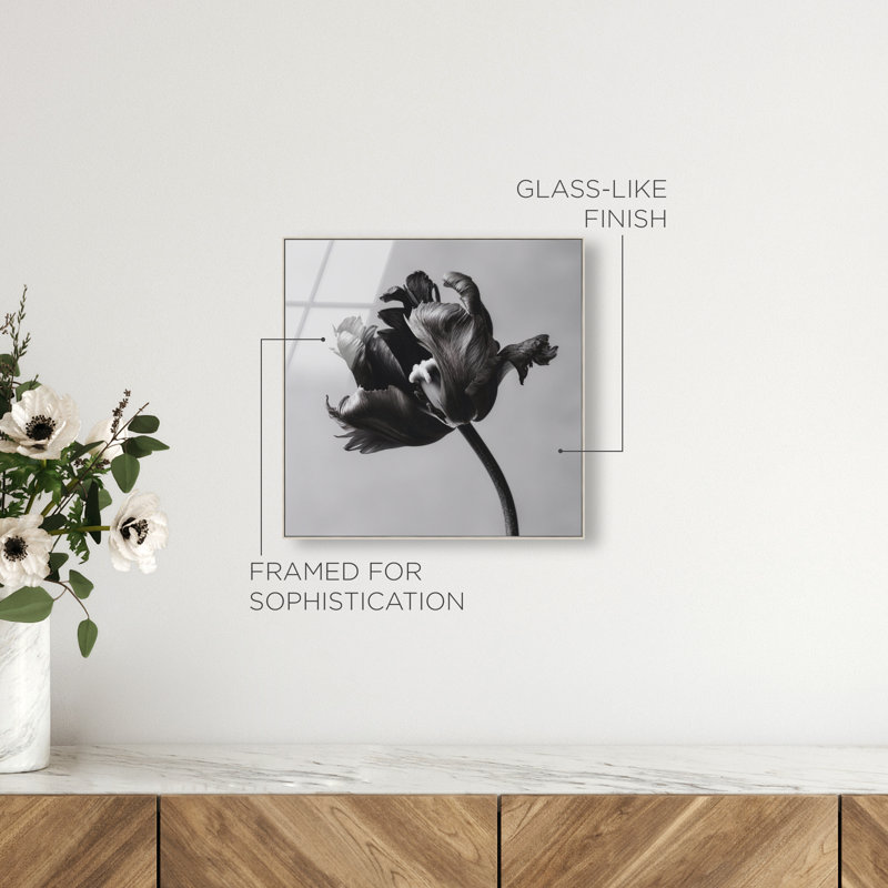 Tidal Wilt I Print by Oliver Gal, 41"H x 41"W, Silver Floater Frame