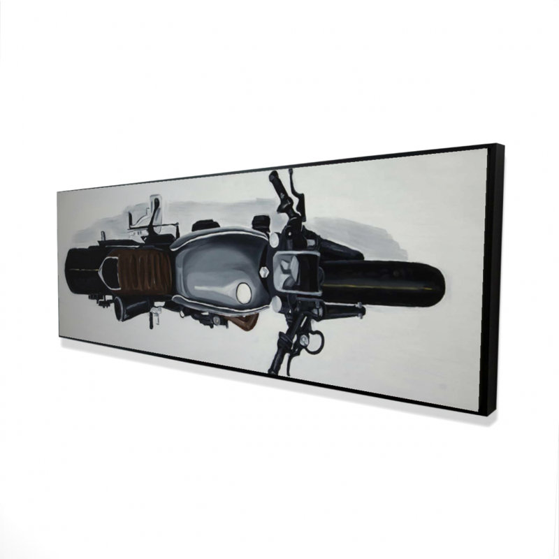 «Overhead Motorbike» sur toile | Décoration de motocyclette, H 49,25 po x l 17,25 po