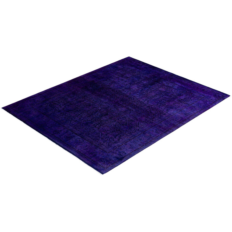 Klemenc One-of-a-Kind 8' 1" X 10' 0" New Age Wool Area Rug Purple