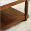 Grande table basse avec repose-pieds carré en lin capitonné, tablette en bois massif pour une utilisation polyvalente et un design élégant-131281865-131281868