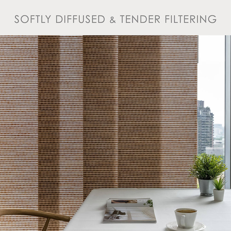 Sharmaine Light Filtering Vertical Blind, Mayonaka
