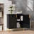 Modern 2-Door Accent Storage Cabinet, Sideboard with Metal Base, Geometric Pattern Buffet Cabinet-1934303329-1934303331-1934303330