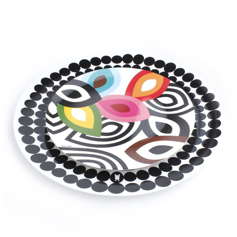 Assiette plate en mélamine 4 pièces Foli