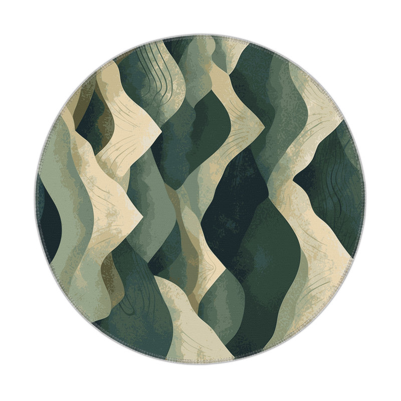 Ethereal Archway Indoor And Outdoor Area Rug, Round 5'