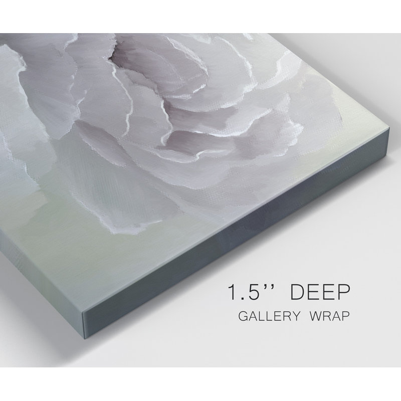 Doux pivoine - impression sur toile tendue, H 20 po x l 40 po x P 1,5 po