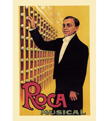 Affiche musicale musicale rocca