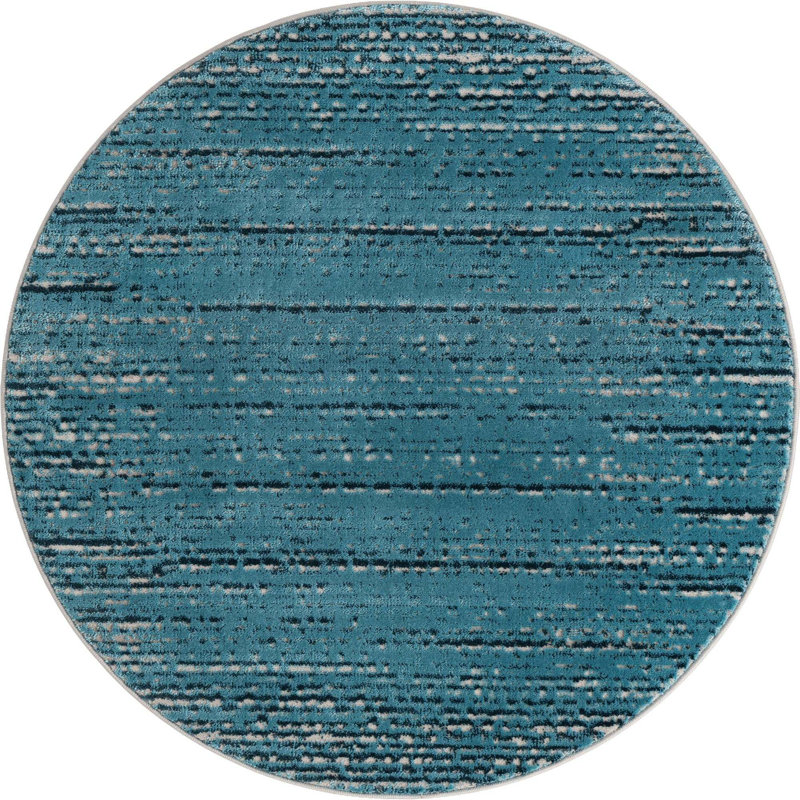 Abstract Indoor Rug, Round 4'