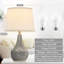 Ensemble de 2 lampes de table en céramique pour salon-698017972