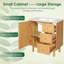 Meuble-lavabo simple 30 po avec lavabo en céramique Farmhouse, armoire de rangement de salle de bain avec 3 tiroirs pour les petits espaces