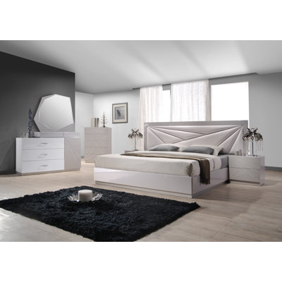 Mcilwain Vegan Leather Panel Bed