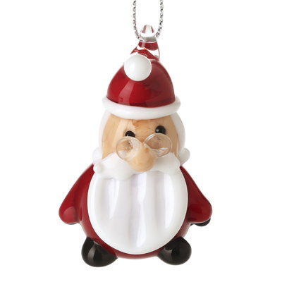 5cm Glass Holiday Shaped Ornament