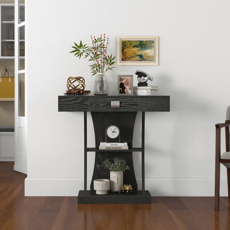Alom 91cm Console Table, Black