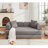 Corduroy 78.5" Foldable 3-Person Sleeper Sofa Bed, Compression High Rebound Density Sponge Sofa Bed-929983335