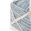 Pouf carré Cowan - bleu / naturel
