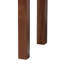 Console bali & pari en bois d'acajou Alannis - Table d'appoint avec tablier floral sculpté pour le vestibule, le salon ou le couloir