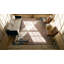 Tapis lavande antique en laine Art déco