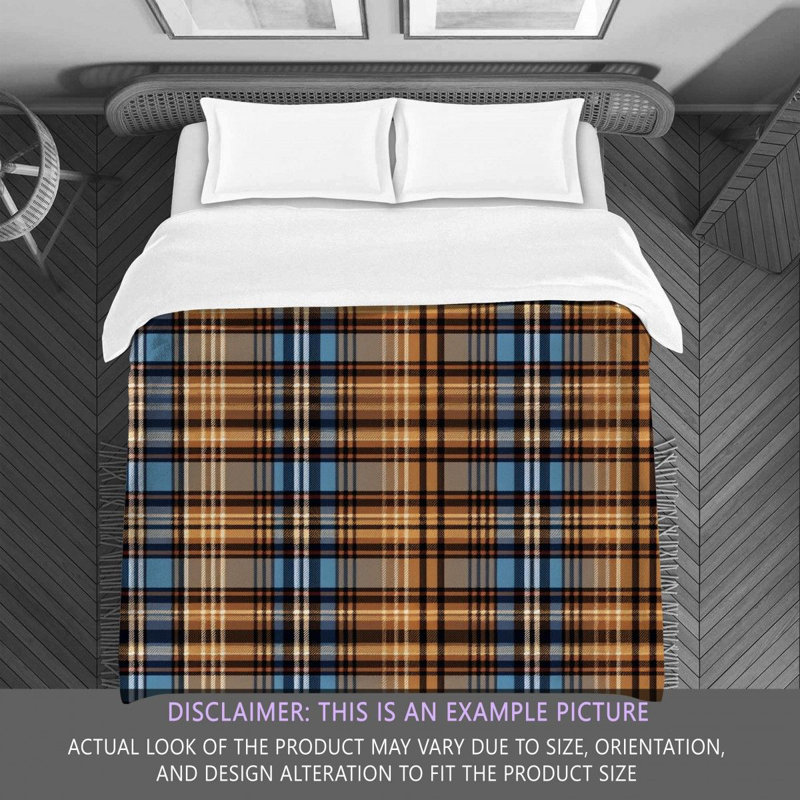 Polyester Plaid Comforter, Twin Comforter