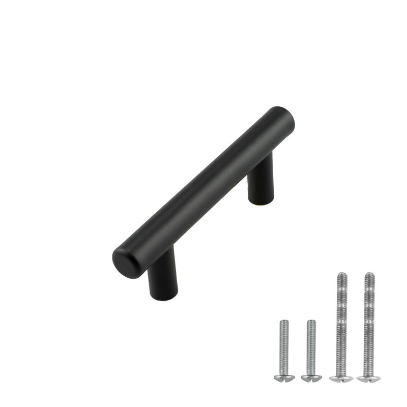 2 1/2" Center to Center Bar Pull, Matte Black, 2 1/2"