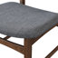 Chaise rembourrée en bois massif Gantz