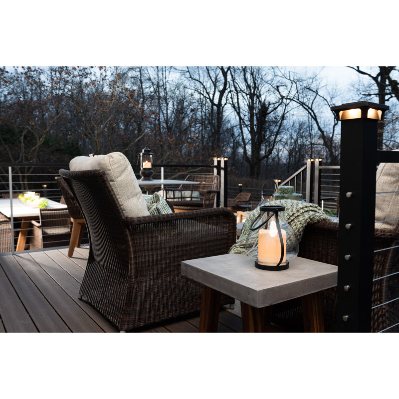 Stafani Outdoor Lounge Chair, Brown