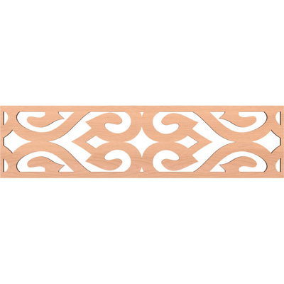 47"W x 12"H x 3/8"T Keene Fretwork Moulding, Alder