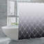 Silver Grey Grid Texture Shower Curtains, 71X71