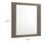 Miroir rectangulaire pour commode Fene, verre plat, mélamine chêne gris 38 pouces