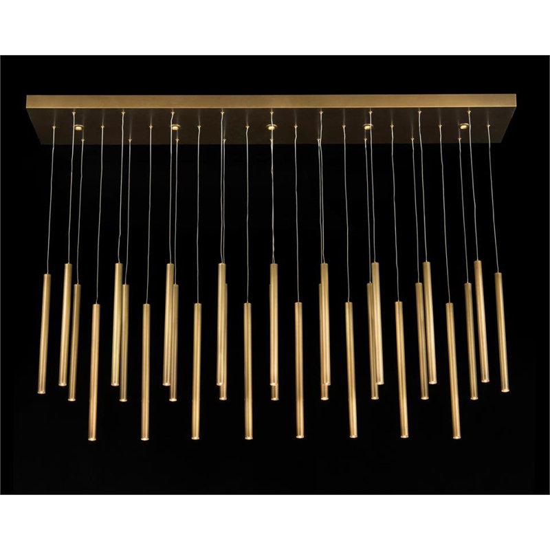 Luminaire suspendu en laiton Hans-Trente-cinq lumières Hans